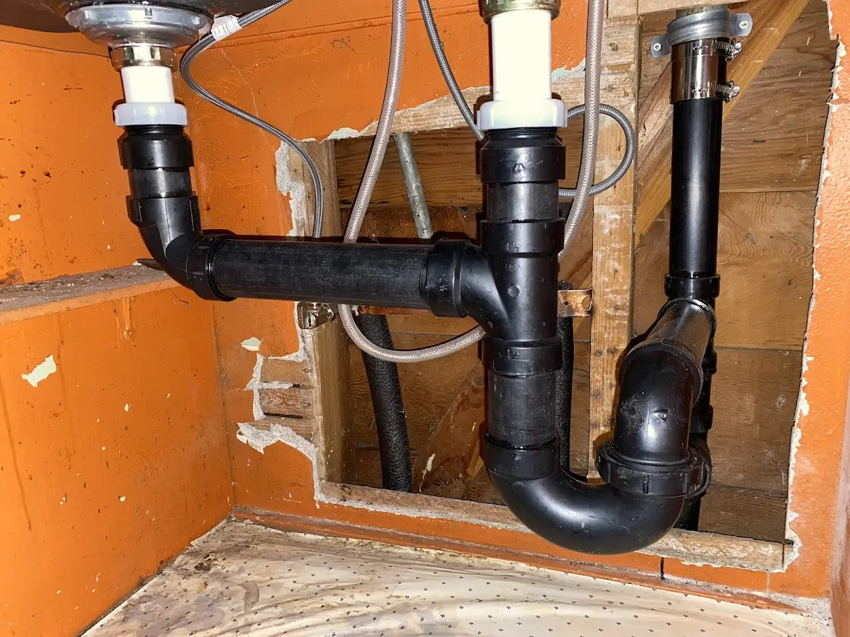 Professional Bathroom Installation equipment and tools on the job in Dowagiac